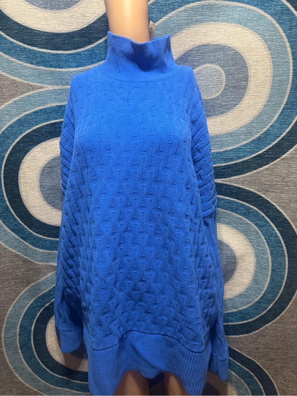 lululemon athletica Royal Blue Cable Turtleneck Sweater